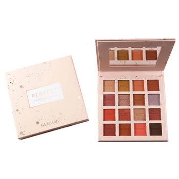 

16 Colors Beauty Glazed Pressed Matte Glitter Eyeshadow Palette Long-lasting Shimmer Earth Colors Eye Shadow Pigment With Mirror