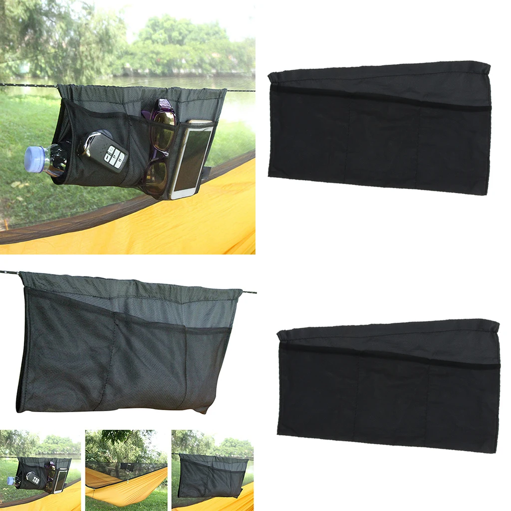 Hammock Organizer Hanging Bags with 7 Pockets Storage Kettle Mobile Phones Glasses Keys for Camping Hammocks
