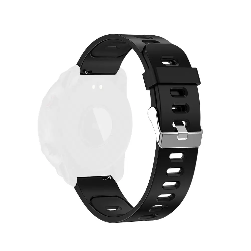 Ремешок силиконовый для смарт часов Amazfit pace универсальный двухцветный браслет s09