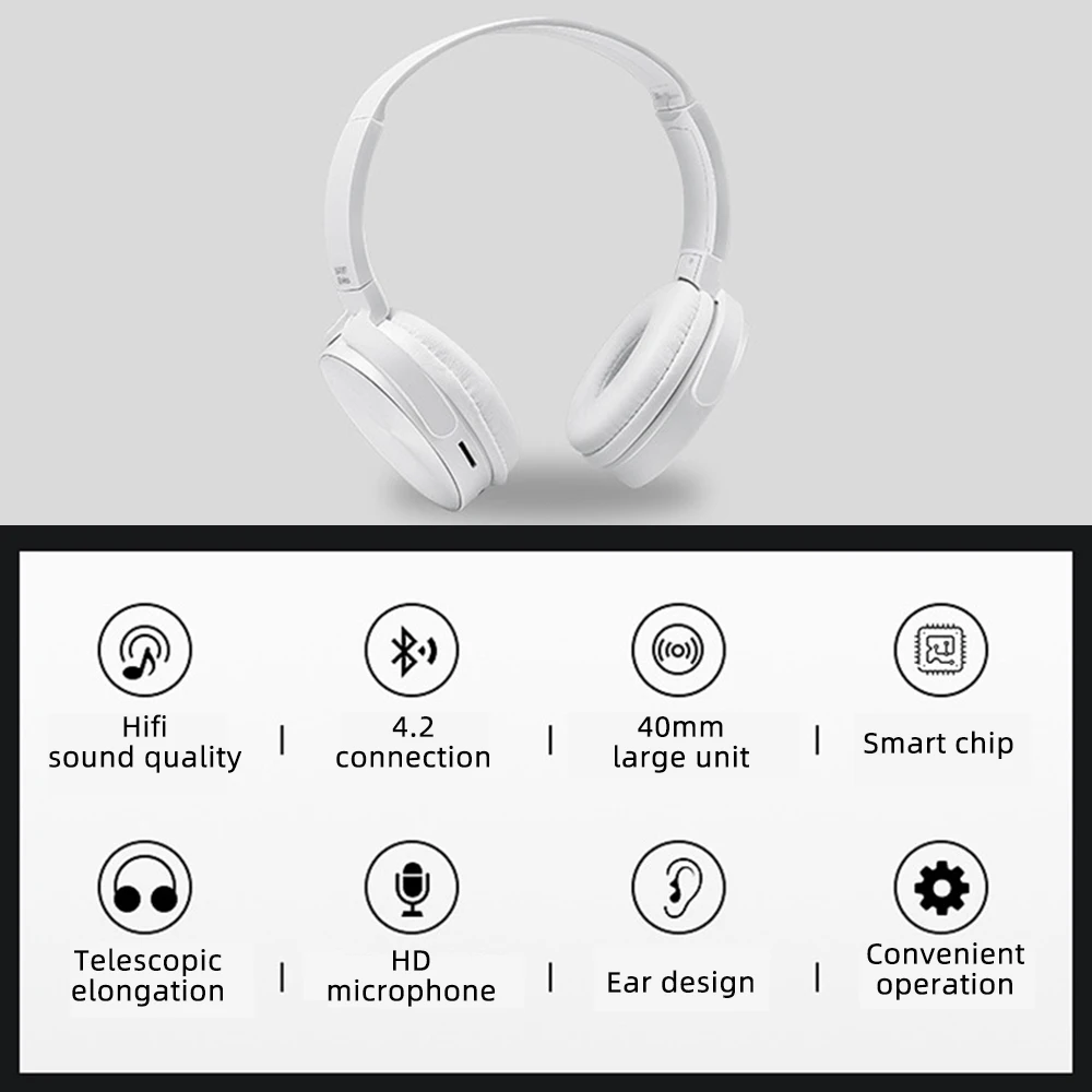 FDBRO наушники для компьютера Bluetooth наушники Большие без проводных наушников гарнитура для iPhone Xiaomi Note 7 huawei mate 20 Pro