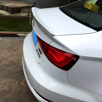 

For Audi A3 Sedan 2014-2018 ABS Plastic Unpaint Exterior Rear Spoiler Tail Trunk Boot Wing Decoration Car Styling