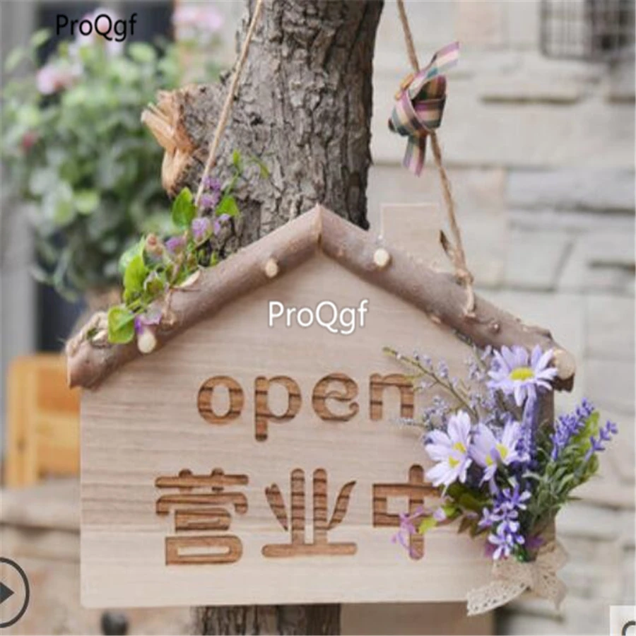 ProQgf 1Pcs A Set Wood customized Special Room Board leave message