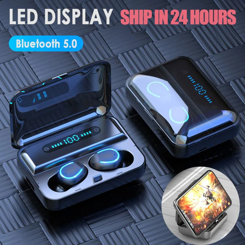 Bluetooth наушники беспроводные вкладыши с зарядным устройством Hi Fi