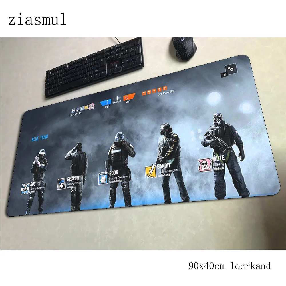 Коврик для мыши rainbow six осада 90x40 см игровой коврик персонализированные гелевые