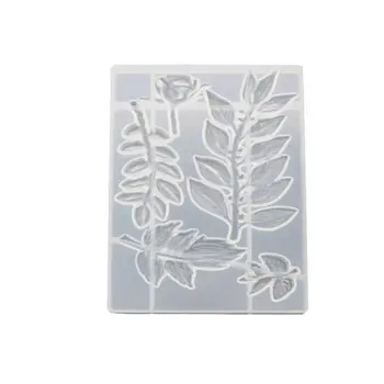 

Rose Flower Leaves Pendant Epoxy Resin Silicone Mold Jewelry Making Craft Tools 634D