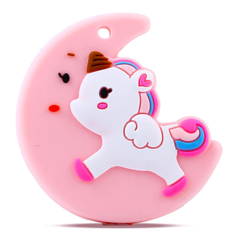 Pink unicorn Keep& Grow 1 шт. Детские Силиконовые Прорезыватели конфеты детская погремушка-прорезатель для зубов игрушки, не содержащие БИСФЕНОЛ безопасный питатель укус силиконовые аксессуары детские товары - Цвет: Pink unicorn