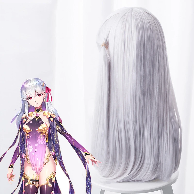 Fate/Grand Order Gamma One Break светильник серый синий парик средней длины для косплея