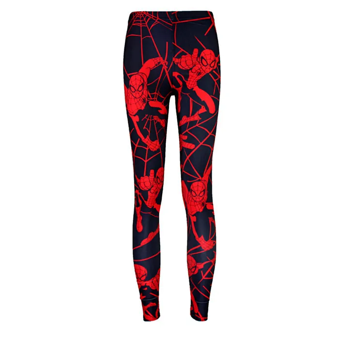 

Europe And America New Style Digital Star Colour Printing Leggings Cool Stretch Yoga Pants Spider-Man WOMEN'S Pants