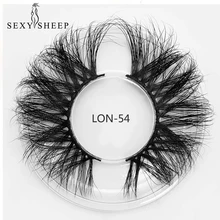 SEXYSHEEP 25 мм длинные 3D настоящие норковые ресницы удлиненная норковые ресницы большая драматическая объемная лента накладных ресниц толстые накладные ресницы
