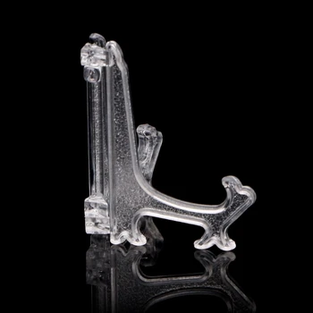 

Mini Plastic Coin Display Easel Stand Card Medal Frame Golf Balls Holder White K92A