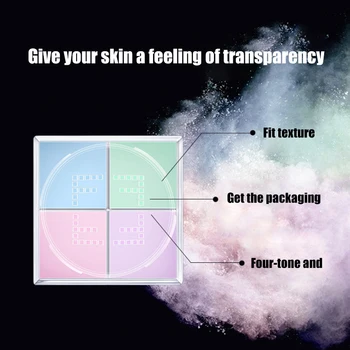 

4 Color Long-lasting Concealer Moisturizing Oil Control Waterproof Brightening Face Honey Powder Facial Makeup Powder
