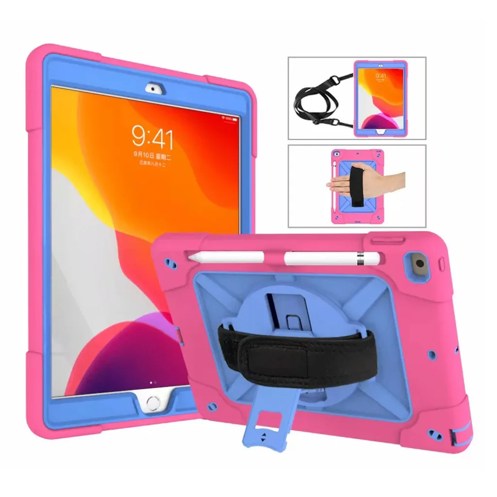 20% Чехол для iPad 7, 10,2 дюймов,, защитный чехол, ударопрочный чехол+ чехол-карандаш для iPad 7 поколения, защитный чехол