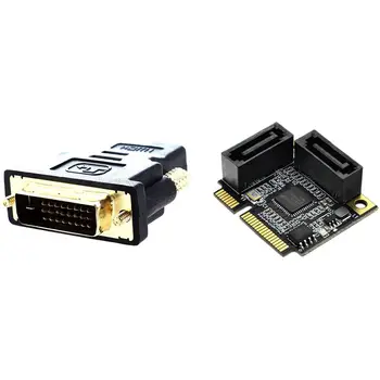 

DVI to HDMI Conversion Adapter with Ssd External Expansion Board Mini Pci-E Solid State Hard Drive to Sata3.0 Adapter