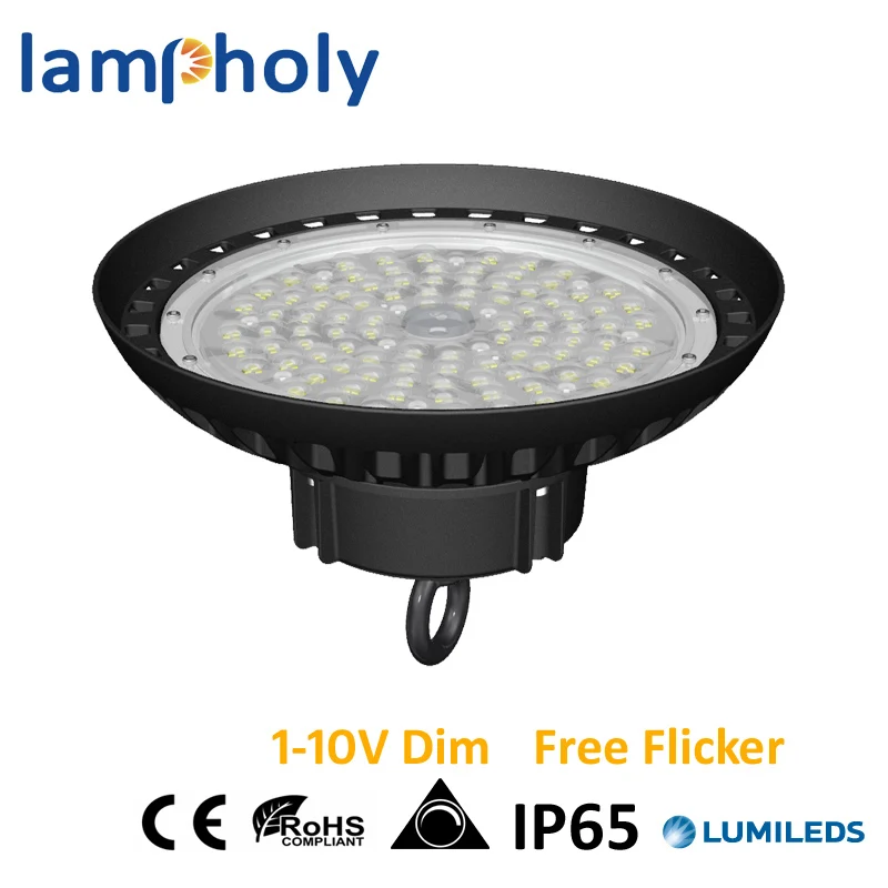 100W 150W 200W UFO LED High Bay Light Industrial Warehouse Food Factory Workshop