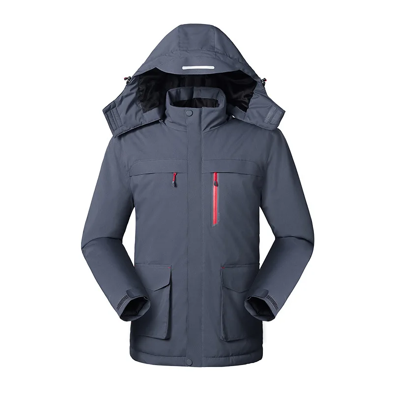 

USB Electric Heating Jacket Waterproof Hooded Coat Outdoor Winter Thermal Vest