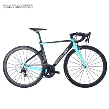 CATAZER 700C Road Bike Super Light T800 Carbon Frame Racing Road Bicycle Carbon Wheelset R8000 22 Speed Professional Road Bike