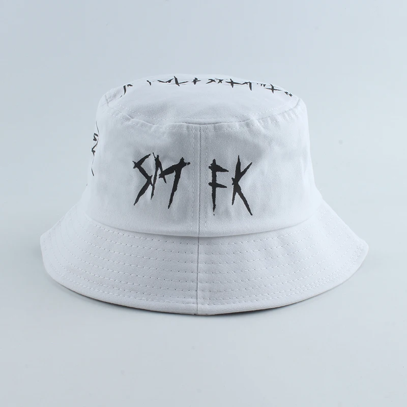 Unisex Harajuku Bucket Hat Fisher Outdoor Black White Patchwork Hip Hop Cap Men's Summer Fisherman Hat Women New Bone Feminino
