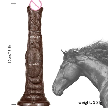 Animal Horse Dildos 30cm Long Realistic Penis Soft PVC Big Dick with Suction Cup Dildo Cock Anal Sex Toys for Men Women Couples 3