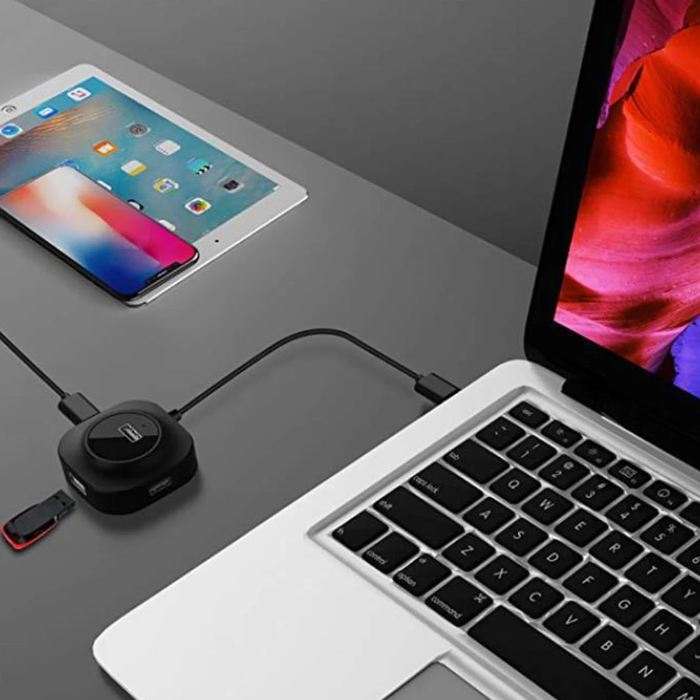 Usb-хаб 3,0 Мульти USB 3,0 концентратор разветвитель 3,0/2,0 4 порта кабель 25 см/100 см микро несколько USB портов расширитель для ПК компьютера