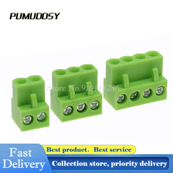 

10sets ht5.08 2pin Right angle HT508-2P Terminal plug type 300V 10A 5.08mm pitch connector pcb screw terminal block connector