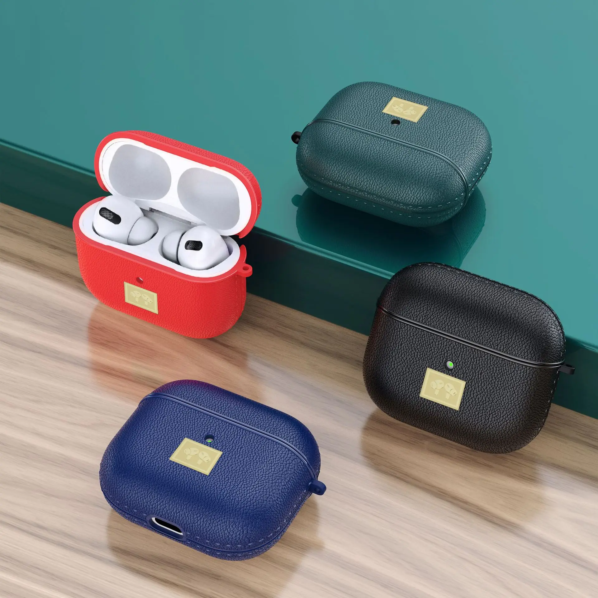 Новинка 2021 г. милый Роскошный кожаный чехол для Airpods 3 мягкий защитный наушников