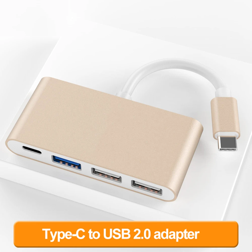 USB C концентратор 4 в 1 тип-c к USB 2,0 3,0 конвертер адаптер док-концентратор USB кабель для MacBookpro сплиттер 4 порта концентратор