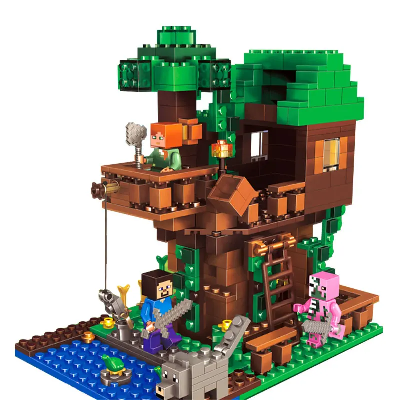 30065 My World Building Blocks Jungle Tree House People Assembling