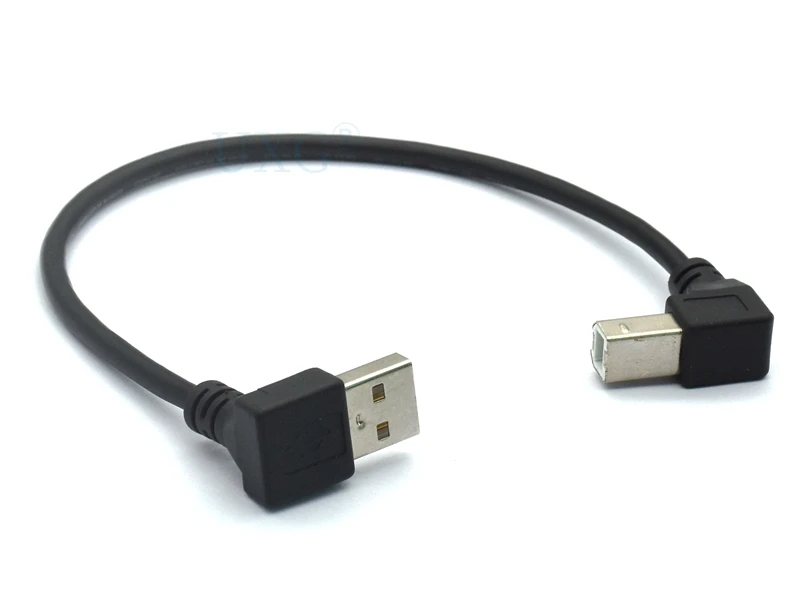 90 Degree Bend Type B Male to Up/Down Angled USB 2.0 Cable (20cm) for Printer, Scanner, Hard Disk Description Image.This Product Can Be Found With The Tag Names Computer Cables Connecting, Computer Peripherals, PC Hardware Cables Adapters, Usb up down bend