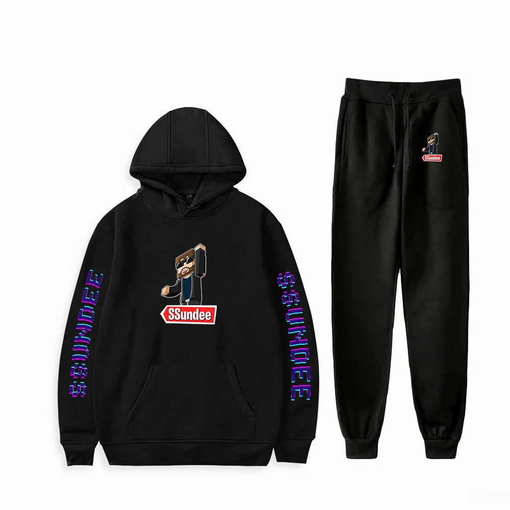 

SSundee Print Fashion Fall Suit Hoodies Sportswear Hooded Sweatshirt + Ankle Banded Pant Two Piece Set Streetwear Style