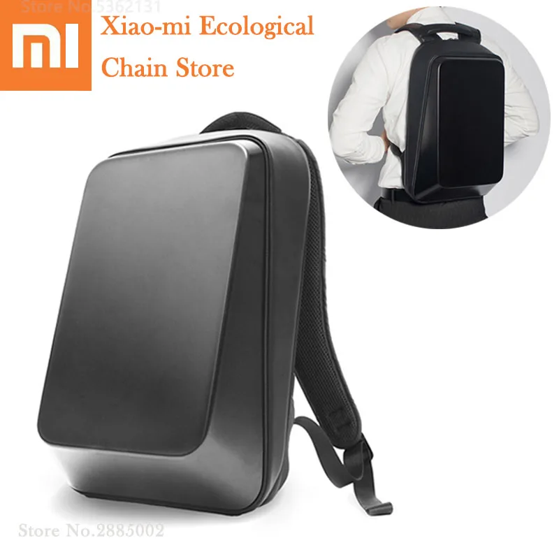  Xiaomi BEABORN Black Backpack Stereoscopic 5.6 inch Laptop Shoulder Strap Waterproof Hard Bag Lugga