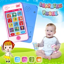 Baby Early Learning Training Machines Toy Phone English Russian Language Animal Sounds Kids Vocal Education music Phone