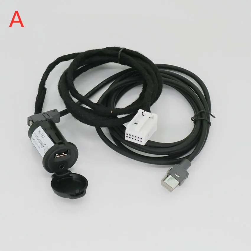 Стерео USB кабель для peugeot 206 207 307 308 407 408 508 607 Citroen C2 C3 C4 C5 C6 RD9 RD43 RD45 мрн DS DS3 DS4 DS5 - Название цвета: A