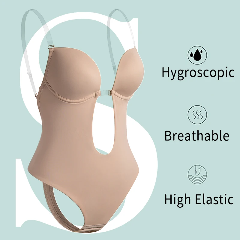 Women's Backless Shapewear U Plunge Deep V-Neck Bodysuit Seamless Body –  Wise Living | Women Plunging Deep V-neck Body Shaper Strapless Backless  Shapewear | vladatk.gov.ba