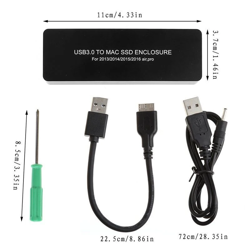 Micro USB 3,0 для MAC корпус SSD, HDD для MacBook Air Pro 2013
