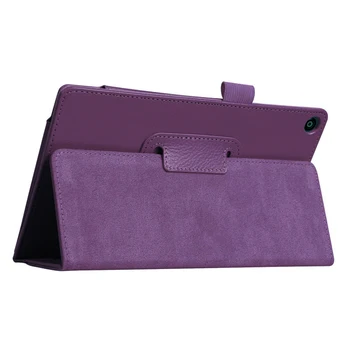

PU Slim Folding Flat Cover Case Stand with Auto Wake/Sleep for New Amazon Fire HD 8 2017 KQS8