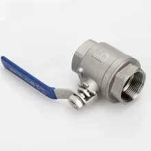 DN15-DN50 SS304 нержавеющая сталь санитарный женский 2 шт полный порт шаровой клапан с виниловой ручкой Резьбовые клапаны