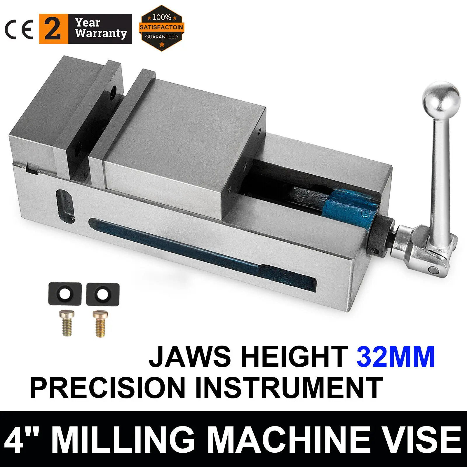 

Bench Clamp Vise High Precision Clamping Vise 4 Inch Jaw Width CNC Fixed Jaw 4 inch precision machine vise