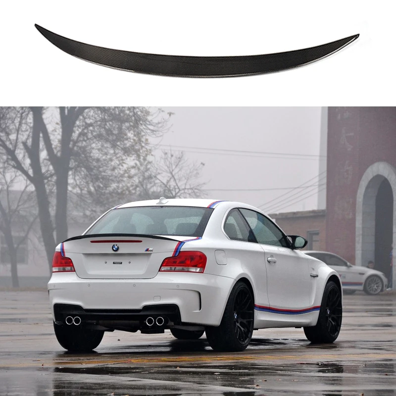1 Series Carbon Fiber Rear Trunk Lip Spoiler For Bmw E Coupe 11 17 1m M Sport Convertible P Style Spoilers Wings Aliexpress