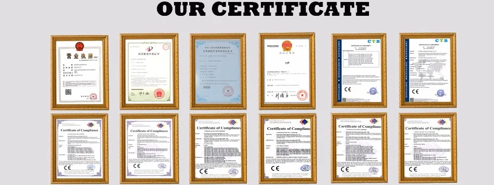 our certificate