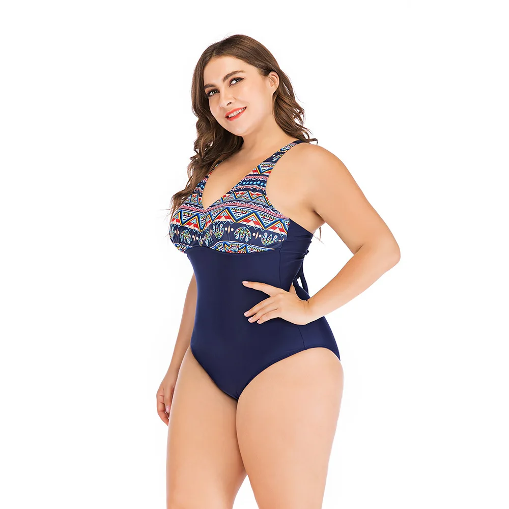 JOYMODE Монокини купальник Maillot Цельный боди большой размер 5XL пляжная одежда женский бразильский купальник винтажный комбинезон