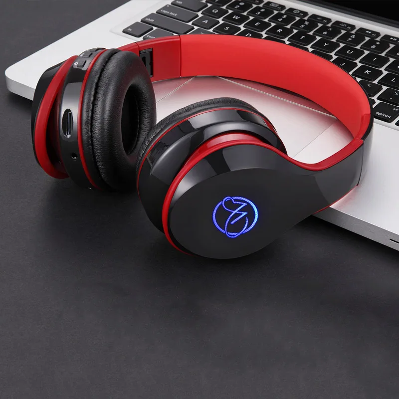 FDBRO Новинка BH7 Bluetooth наушники светодиодный свет светящиеся наушники беспроводные наушники с микрофоновым наушники для компьютера телефона