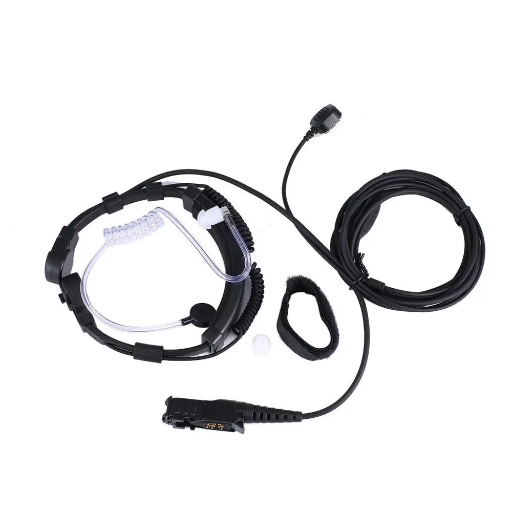 

XQF Throat Mic Microphone Air Tube Earpiece PTT Earphone for Motorola Tetra Walkie Talkie MTP3250 MTP3100 DP2400 CB Radio