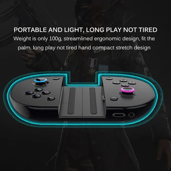 

Portable Game Handle Black Telescopic Type C Sensitive Portable Type C Fast Charging Sensitive Buttons Design Black For Phone