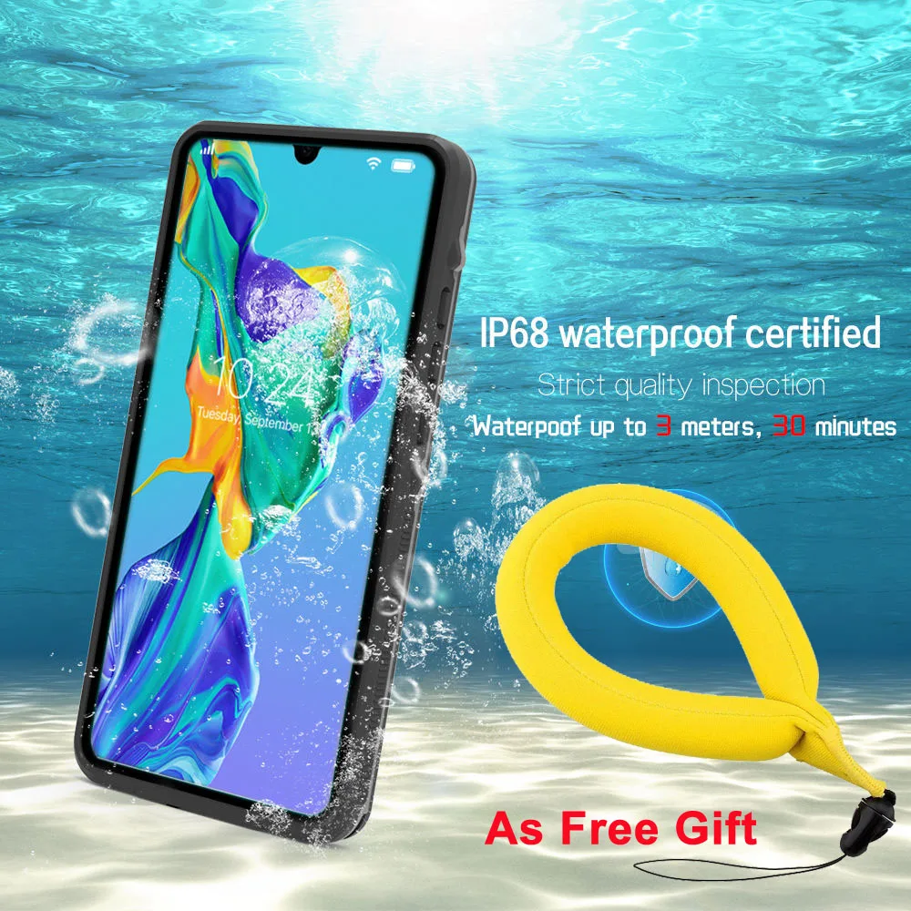 p40 p30 p20 Shockproof Full Body Protective Waterproof Case For Huawei P20 Lite P30 Pro 30 P 40 Snow Proof Dustproof Cover | Мобильные
