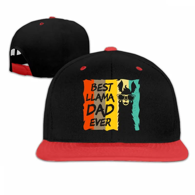 Лучшая бейсболка для мужчин и женщин с надписью Llama Dad Ever Fathers Day Gifts Ideas винтажная бейсболка Llama модная Регулируемая Кепка - Цвет: 5-Red