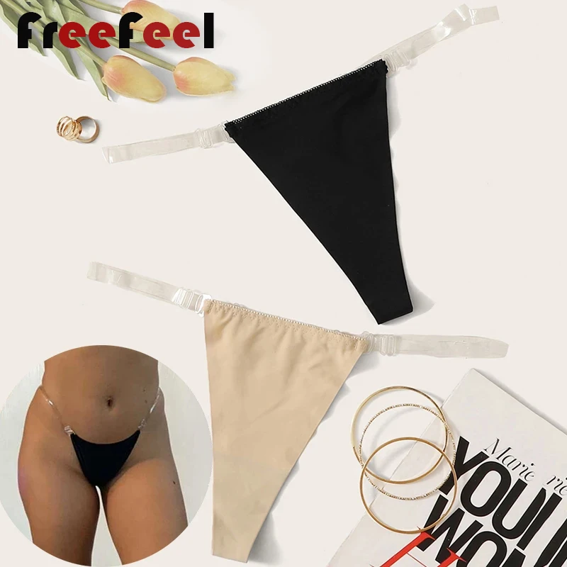 Нейлоновые прозрачные стринги с ремешками трусики для женщин сексуальные