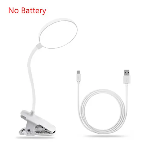 Гибкий USB LED лампа для чтения, Перезаряжаемые клип на Настольная лампа для защиты глаз Спальня лампа для чтения Make Up книга лампа ночник - Испускаемый цвет: Type A