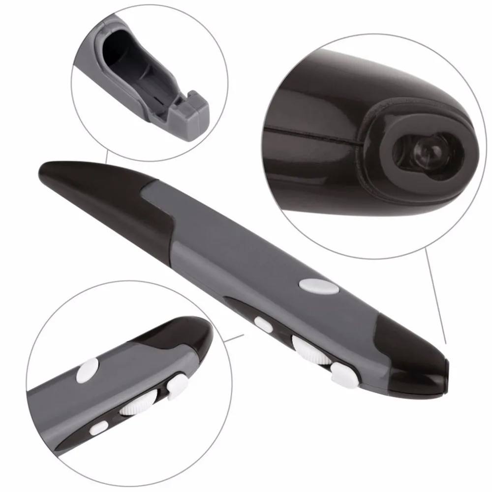 Mini 2.4GHz Wireless Optical Pen Mouse Adjustable 500/1000DPI for PC Android Laptop Accessories