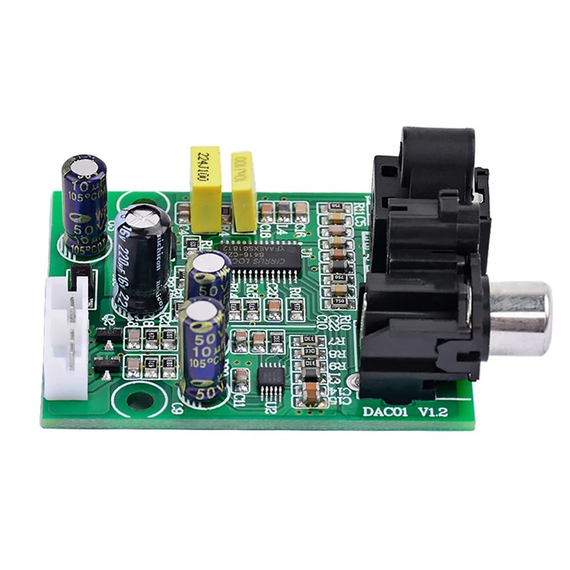 

Dac Digital Decoder Cs8416+Cs4344 Optical Fiber Coaxial Digital Signal Input Stereo Audio Output Decod For Amplifier Diy