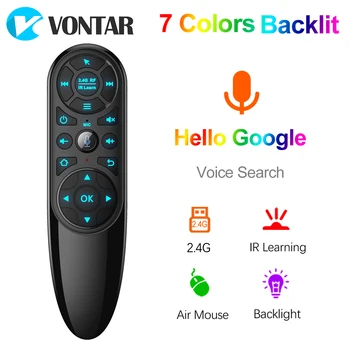 

Q6 Pro Voice Remote Control 2.4G Wireless Air Mouse with Gyroscope Backlit IR Learning for Android TV Box h96 x96 max plus X1 X3